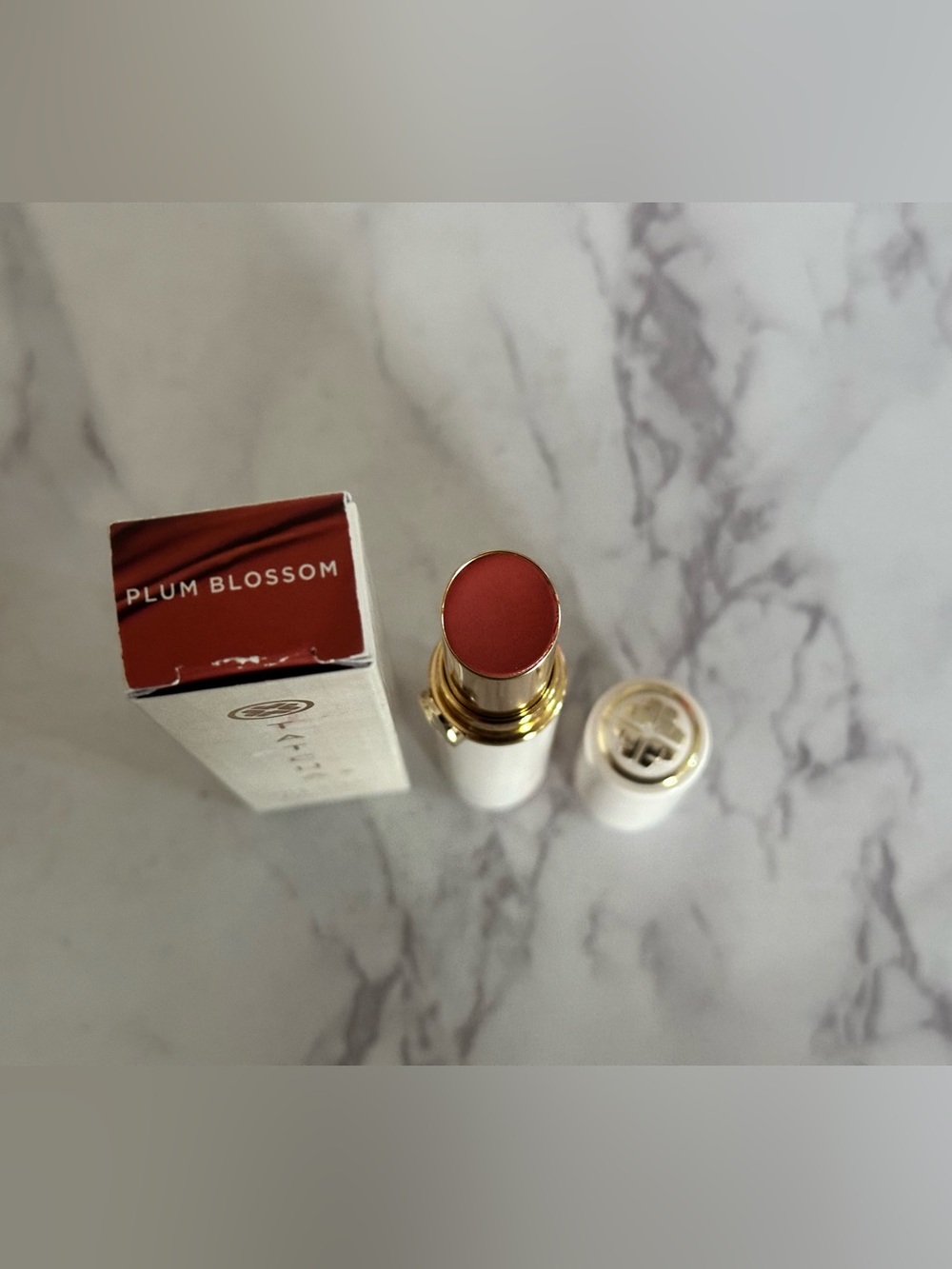 Tatcha Plum Blossom Satin Lipstick — Warm Plum